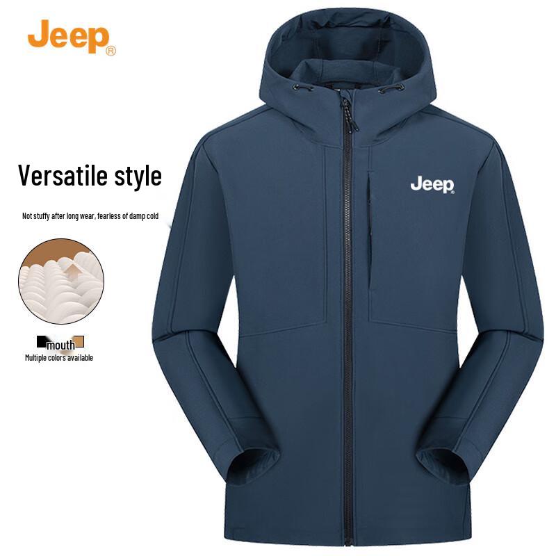 Jeep Men's Autumn/Winter Hooded Softshell Jacket