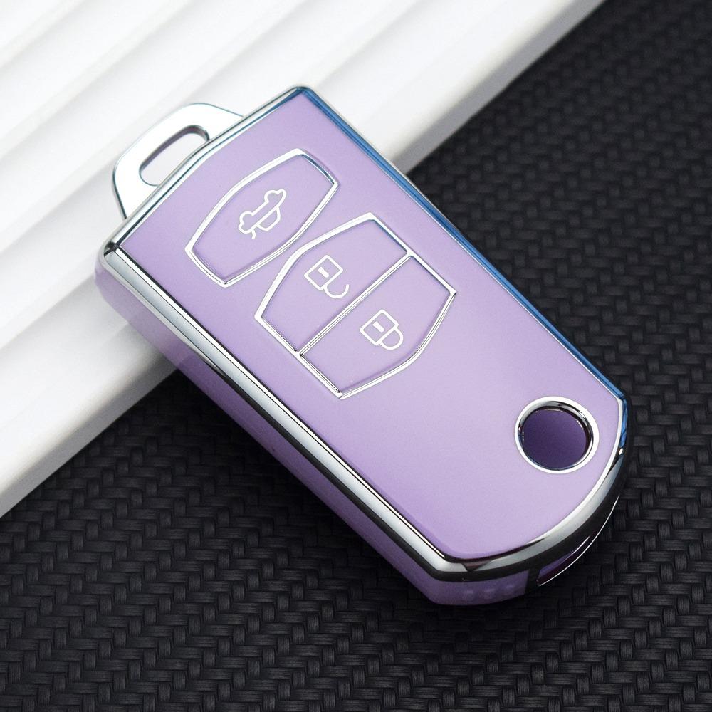 2/3 Buttons TPU Flip Folding Remote Car Key Case Fob For MAZDA 3 5 6 Series M6 RX8 MX5 Shell Hold