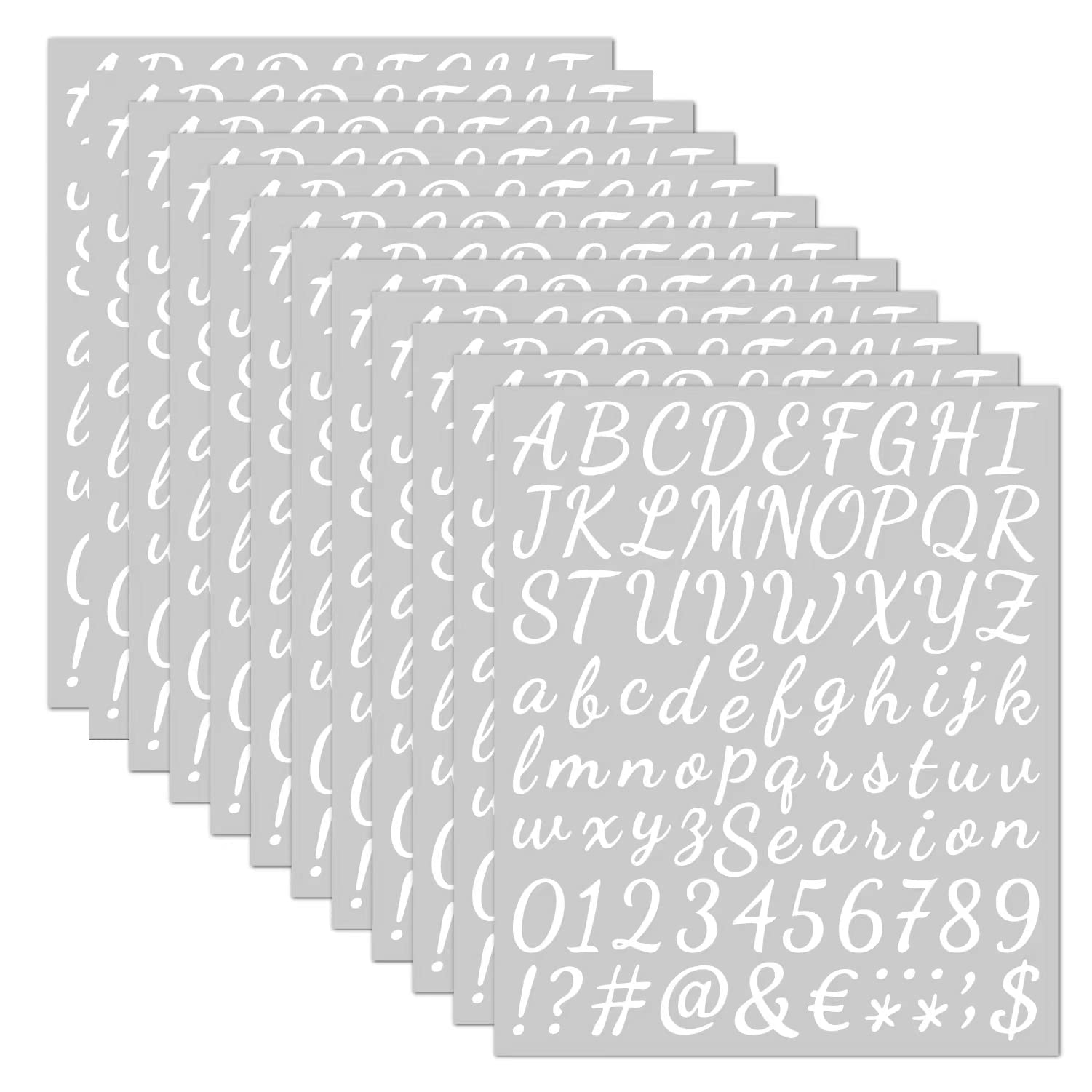 

Adhesive Vinyl Letter Number Sticker Mailbox Number Alphabet Number Sign Decals for Address 12-Piece Kit, Stickers, Stickers, Kitchen, Door, Business, белый