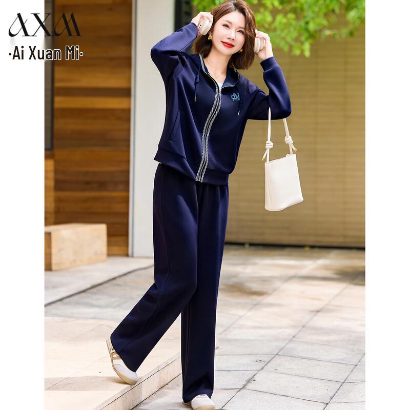 

AIXUANMI 2025 Spring/Autumn Middle-Aged Women s Casual Sportswear Set 4XL