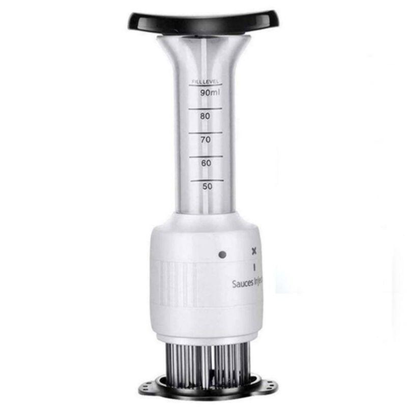 Stainless Steel Marinade Meat Injector 2-In-1 Meat Tenderizer Marinade Injector With Stainless Needle For Bbq Meat Steak Beef