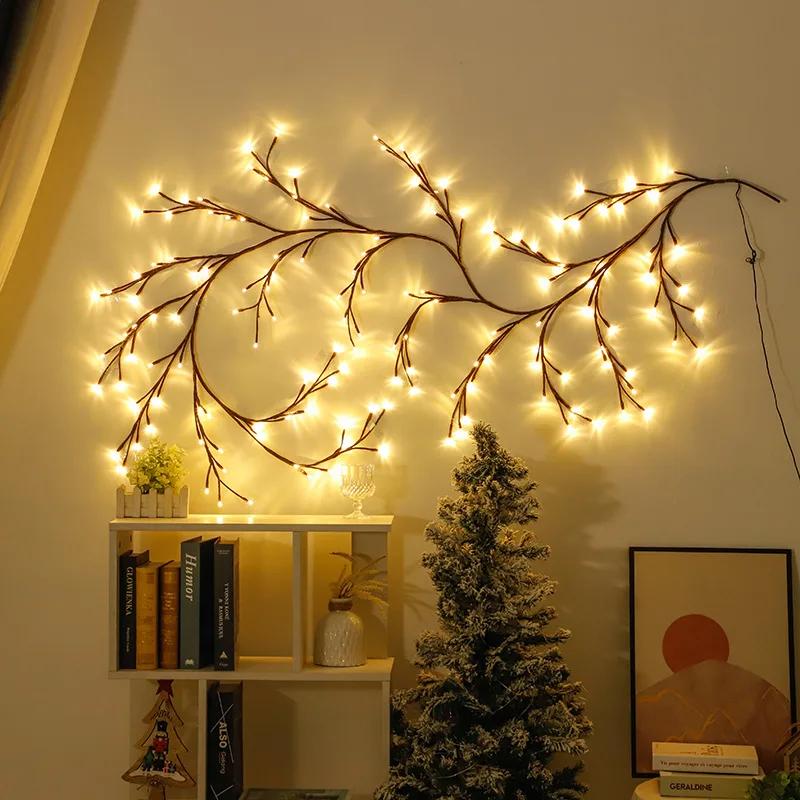 New USB LED Branch Vine Light Christmas Day Decoration Design Light Living Room Bedroom Decoration Branch Light String