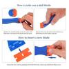 1set of multi-functional cleaning scrapers for car window glass, car self-adhesive scrapers, and label cleaning tools