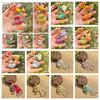 Horse Chinese Traditional Key Chain Luxury Embroidered Cat Key Ring Brocade Gourd Pendant  Daily