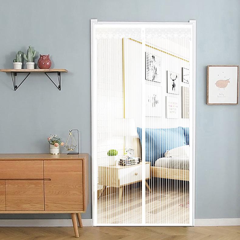 2026 Upgraded Magnetic Screen Door Mesh - Heavy Duty Magic Door Screen Closure with Magnets for Sliding, Patio, French Kid and Pet Friendly
