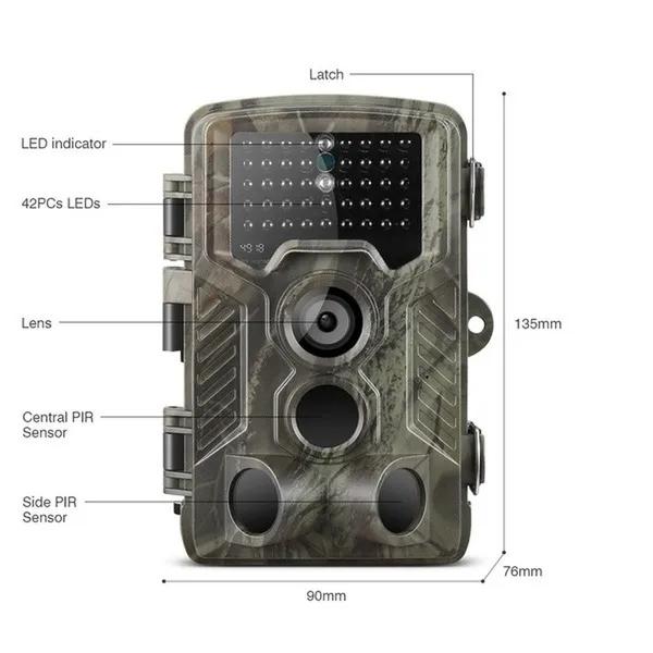 New Upgrade HC801A Hunting Camera 16MP 32GB/64GB Trail Camera IP65 Photo Traps 0.3s Trigger Time 940nm Wild Camera 1080P Waterproof
