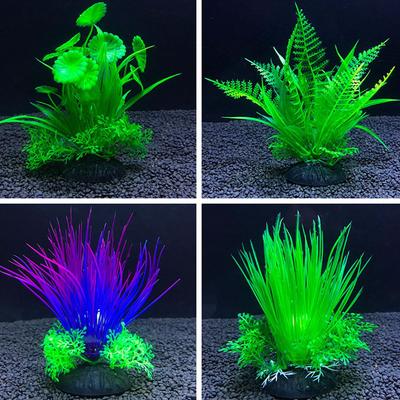 12 cm Vodní plevel Ornament Umělé akváriové rostliny Příslušenství akvárií Dekorace z vodní trávy