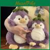 Lila Auberginen-Pinguin Plüschtier mit weichem Kurzflor für Kinder und Erwachsene Geschenkidee
