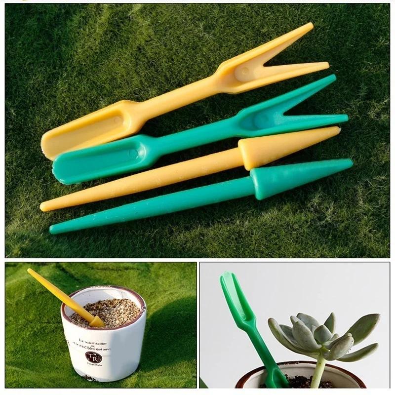 2pcs Transplanting Device Planters Dig Tool for Seedling Garden Nursery Household Multifunctional Manual Seedling Transplanter