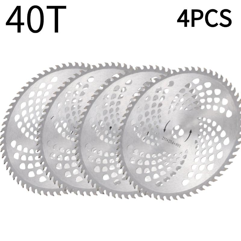 1-10pcs 9.95" 40T 60T Lawn Mower Blade Brush Cutter Blade Tree Trimmer Saw Blade Carbide Replacement Circular Saw Blade