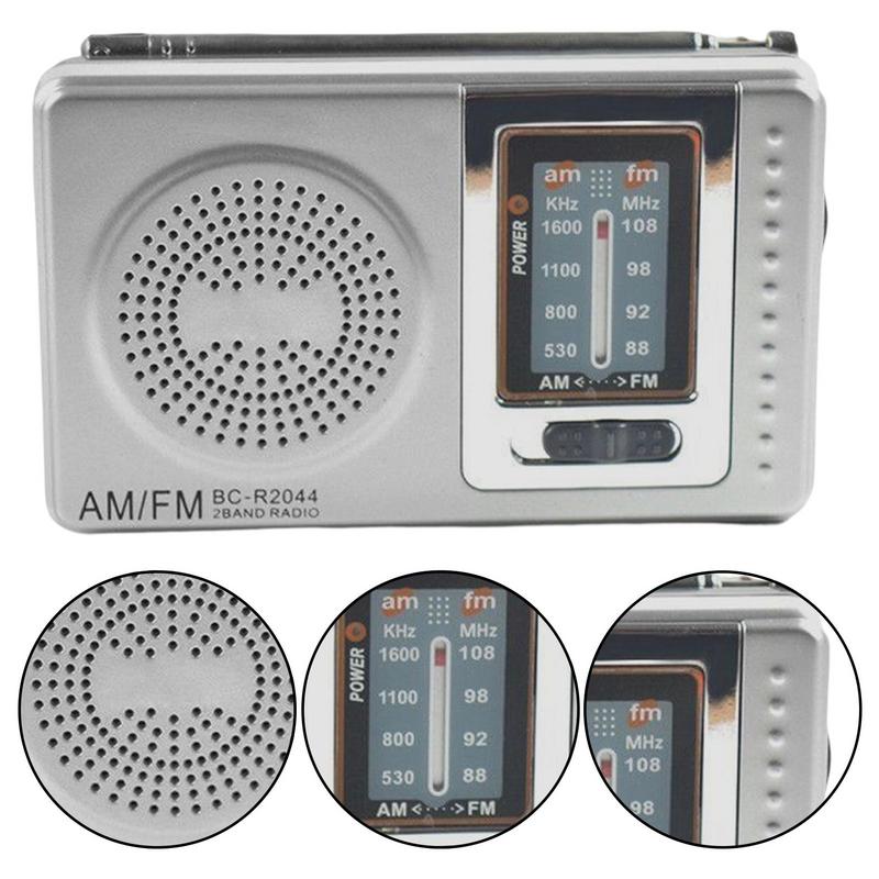 Battery Operated Radio Mini Compact Transistor Radios Great Reception Earphone Jack Portable Transistor Radio For Walking
