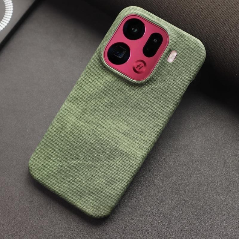 For OPPO Find X9 Pro Case PC Hard Cowboy Texture Magnetic Anti Fall Protect Back Cover For OPPO Find X9 Shell Shockproof Bumper OPPO Find X9 Pro зелёный