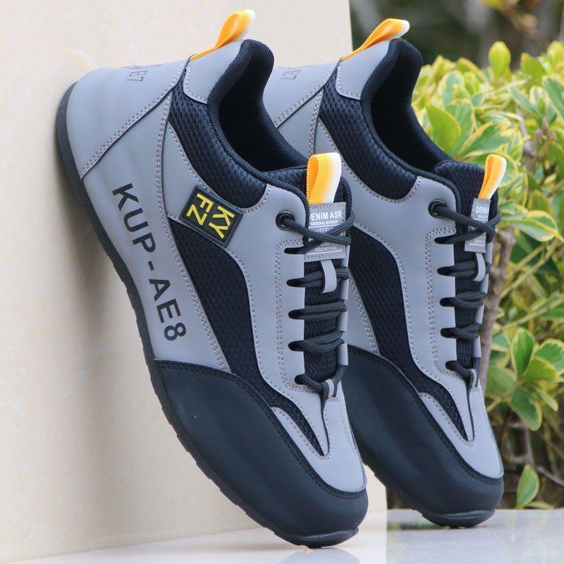 Brand Discontinued Men's Mesh Breathable Non-Slip Sports Shoes - Trendy High-End Casual and Running Shoes for Spring and Autumn