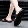 Fashion New Arrivals Italian Leather Slippers for Men Summer Hotel Beach High Quality Slip on Light Flats Male Flip Flops Big Size 38-47