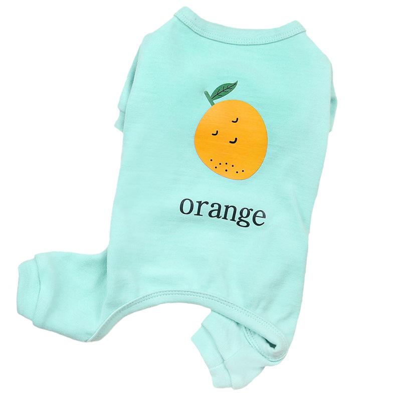 Cotton Pet Dog Clothes Loungewear Small Dog One-piece Four-legged Pants Spring and Summer Thin