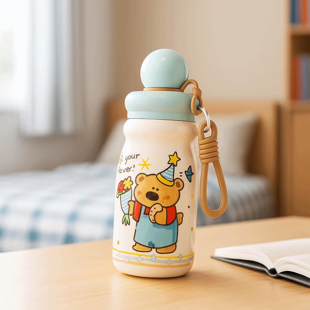 Cartoon Insulated Cup Animal Pattern Insulated Water Bottle Stainless Steel Water Cup  Daily Carry
