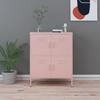 VidaXL Storage Cabinet, Pink 80x35x101.5 Cm Steel