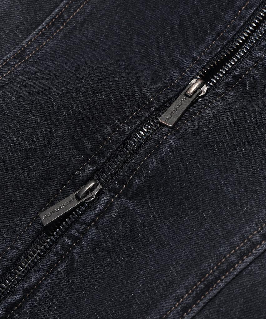 RAYFIKERS Vintage Collared Denim Jacket Mr1Ju014_Black