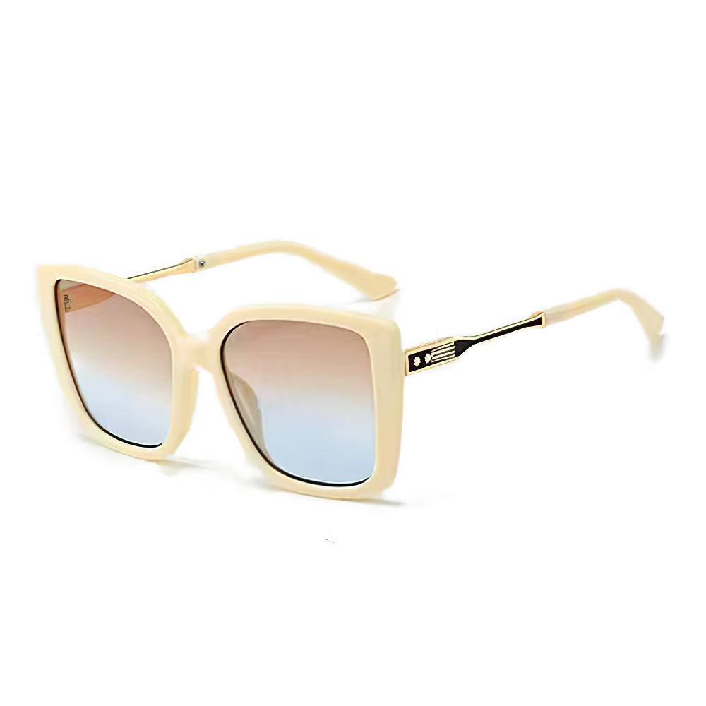 Fashionable Women Sunglasses Large Frame Gradient Color Glasses Exquisite Design for Women Stylish UV Protection Shades