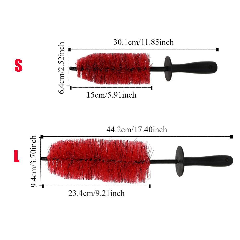 Soft Bristle Car Wheel Wash Brush Non-Scratch Soft Bristle Wheel Rim Brush  Motorcycles Car Truck