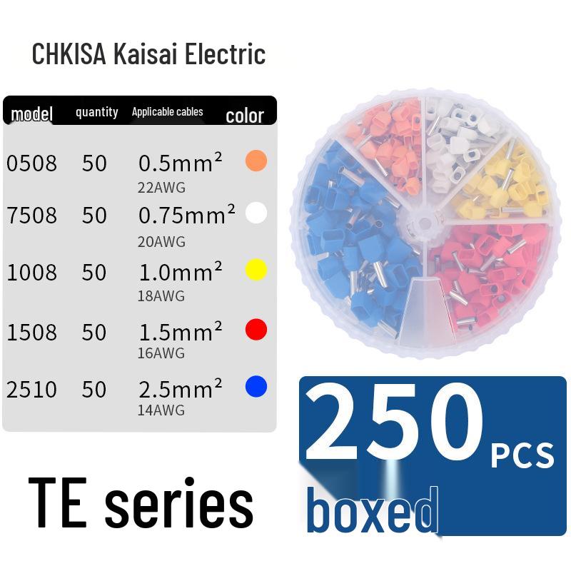 Tubular Wiring Terminal Crimper with Storage Box for Quick Cold-Pressed Wire Terminals