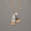 Palestine Scarf Pendant Chain Necklace For Women Palestine Series Products Zircon Accessories