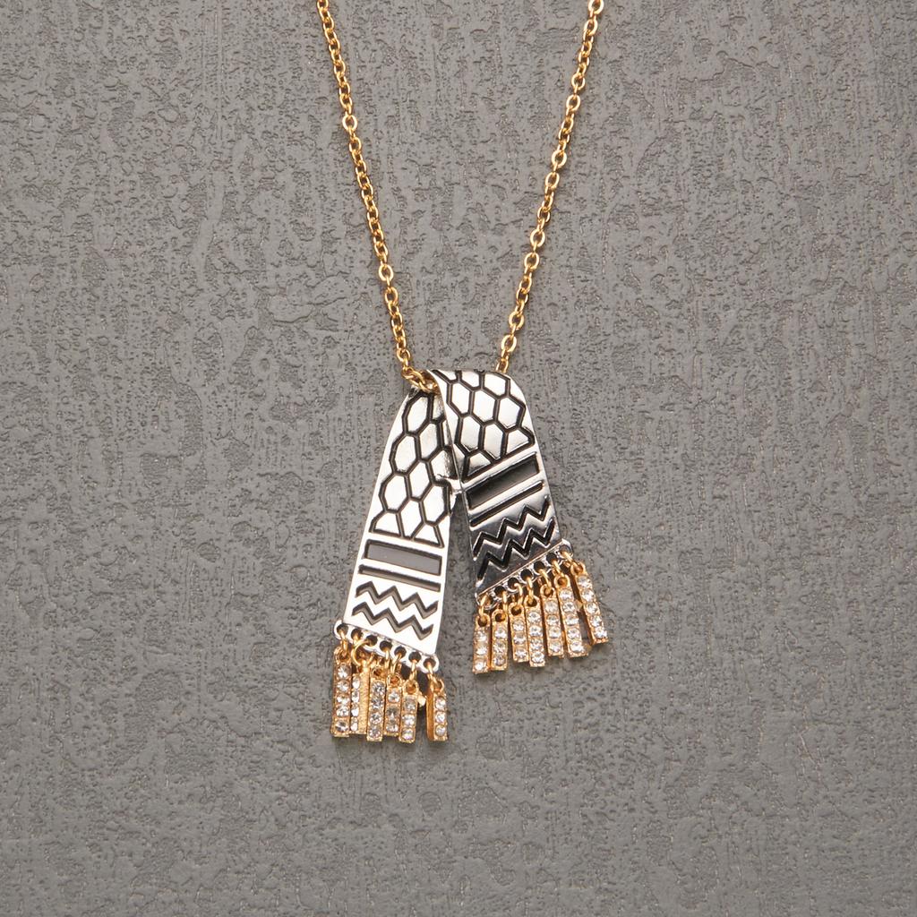 Palestine Scarf Pendant Chain Necklace For Women Palestine Series Products Zircon Accessories