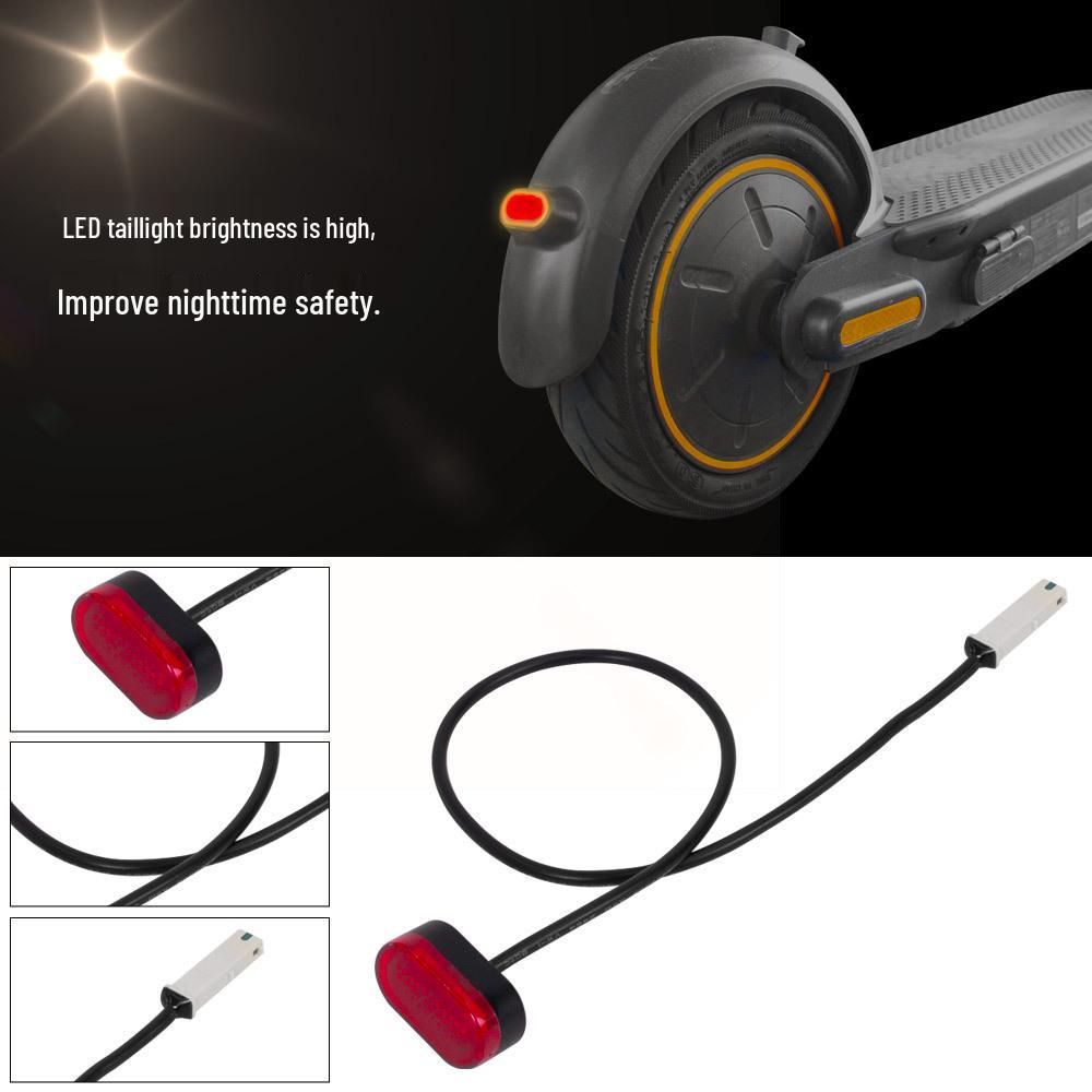 Zwart & Wit Achterspatbord Set met Achterlichthouder voor Ninebot Max G30/G30LP Elektrische Scooter