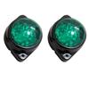 10 Pcs Round Green LED Rear Side Marker Indicator Lights 12V for Truck Trailer RV Boat