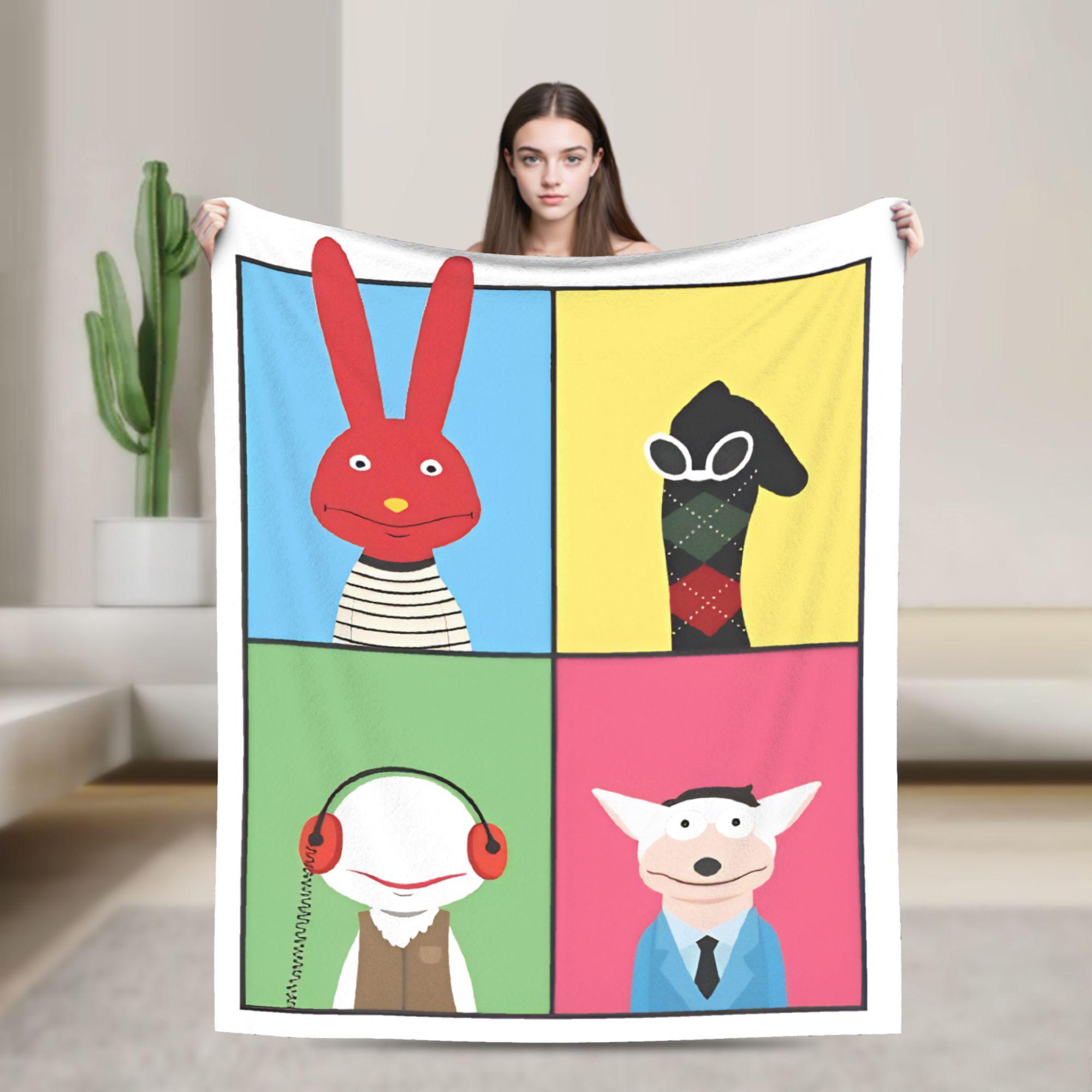 

31 Minutos Knitted Blankets Velvet 31 Minutes Chilean Comedy Lightweight Throw Blankets for Bed Bed Rug 75x90cm