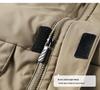 Men's Classic Fleece-lined Cotton Hooded Jacket - Warm, Thick, Multi-pocket Winter Coat for Middle-aged and Elderly Outdoor Workwear