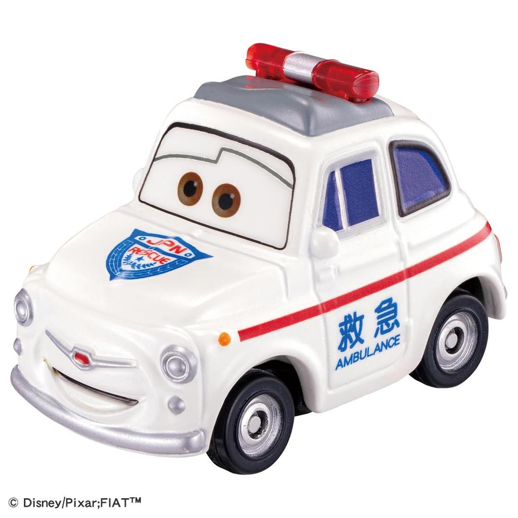 TAKARA TOMY Disney Cars Tomica C-39 Luigi (Ambulance Type) Miniature Car Toy for Ages 3 and Up