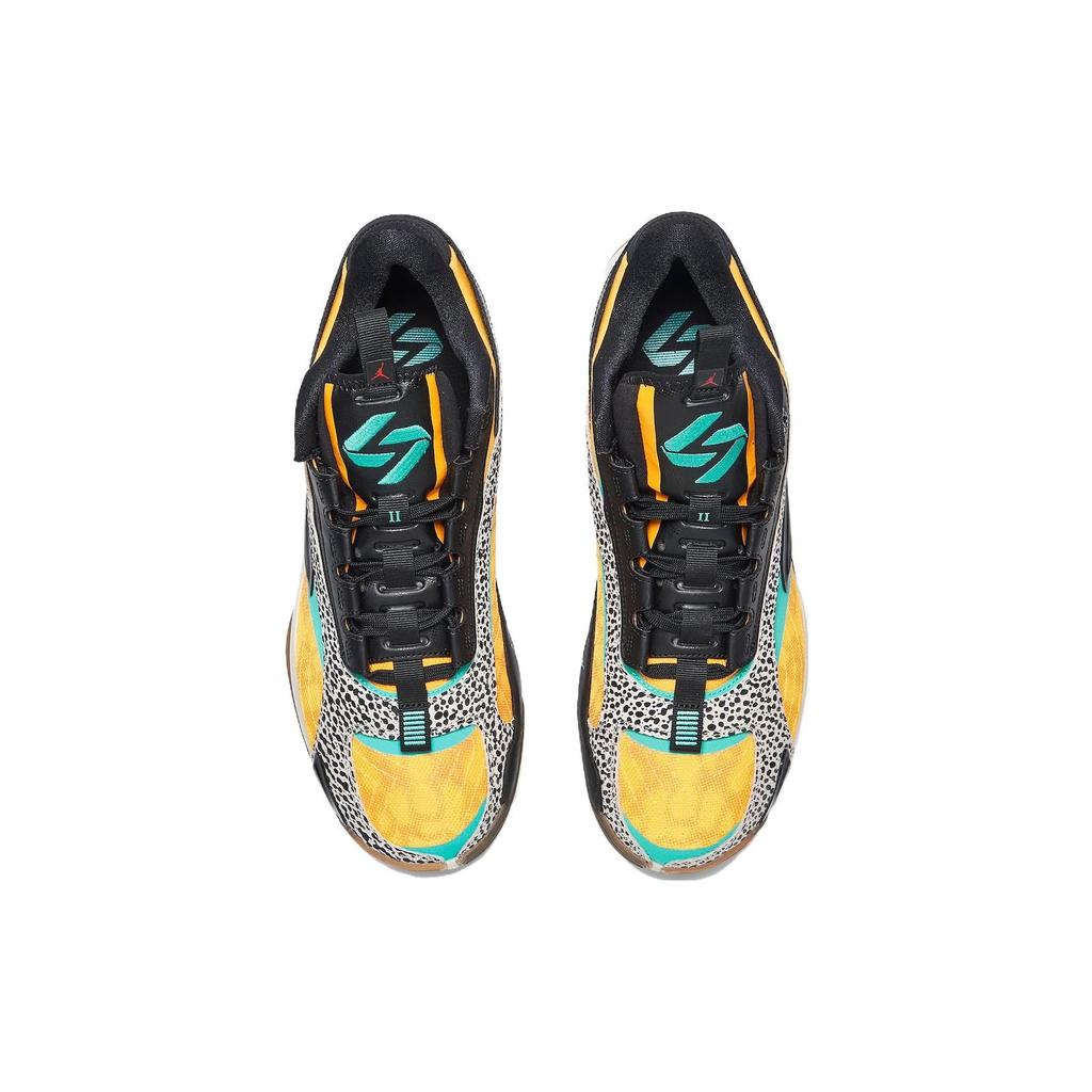 Air Jordan Luka 2 The Pitch Men Sneakers Orange Laser-Orange Hyper-Jade FQ9044-800