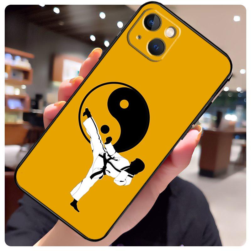 Kung Fu Taekwondo Karate Case For iPhone 17 Pro Max 15 14 13 11 12 16 Pro Max Mini 15 16 Plus 16e 17 Air Phone Cover