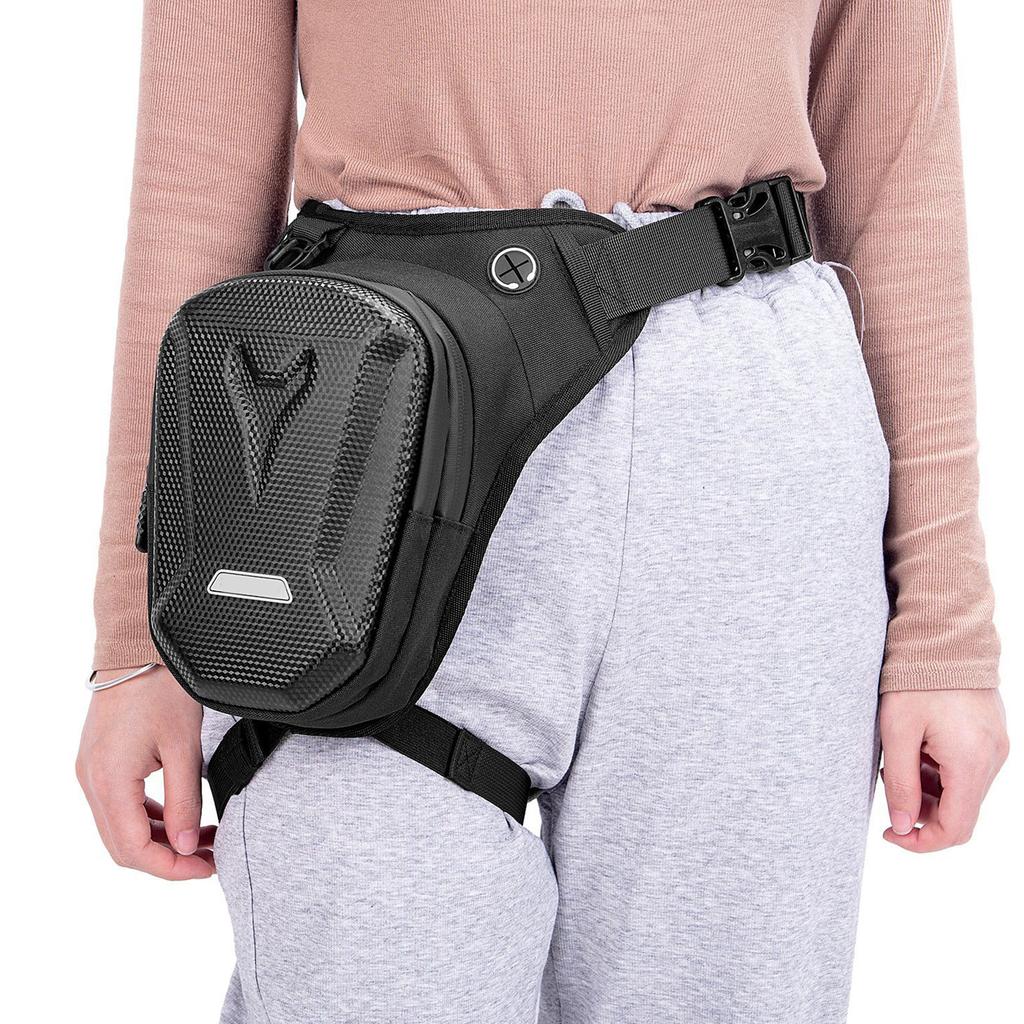 Motorcycle Leg Bag Waterproof Waist Pack Large Capacity Multifunctional Leg Pouch for Cycling Hiking Riding