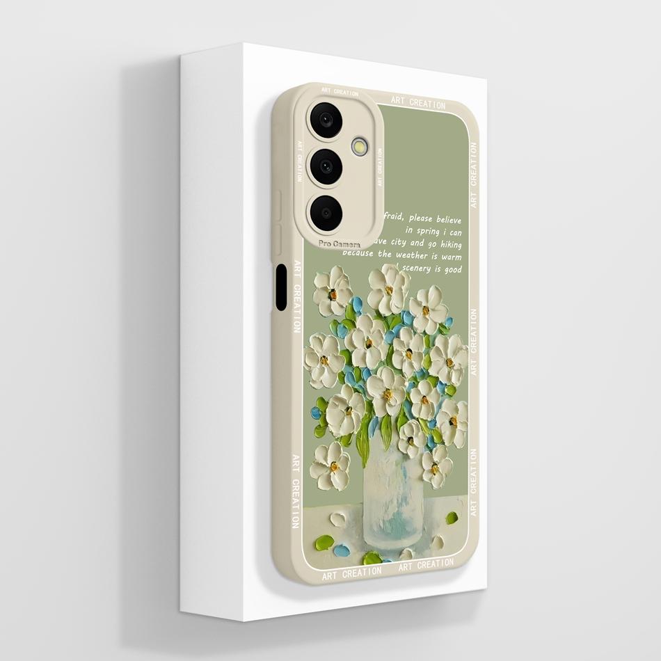 For Samsung Galaxy A25 Case Cute Panda Full Coverage Funda Soft Liquid Silicone Phone Protector For Samsung A 25 5G Back Cover
