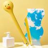 Yousheng 2Pcs Bath Brush Duck Design Gentle Exfoliation Deep Cleansing Bath Brush with Long Handle Ergonomic Grip Back Scrubber