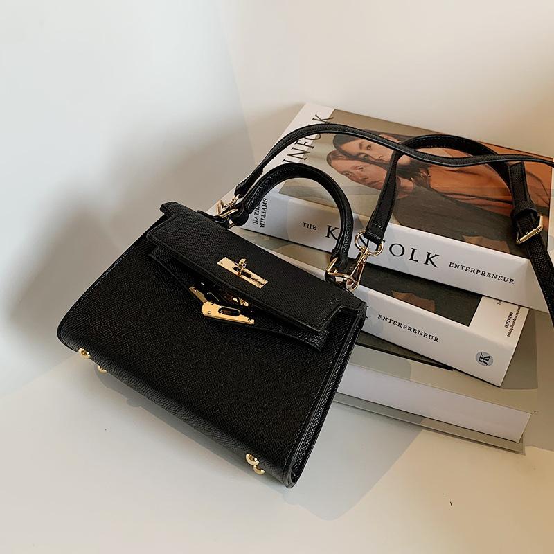 High-end Small Bag Women's 2025 New Trendy Fashion Shoulder Messenger Bag Foreign Style Portable Kelly Bag
