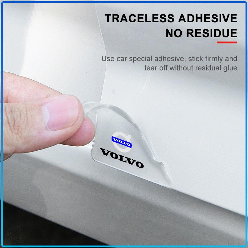 2Pcs Transparent Car Door Corner Cover Anti-Scratch Protection Sticker For Volvo XC60 XC90 S60 S80 S40 V40 V60 V70 V50 XC70