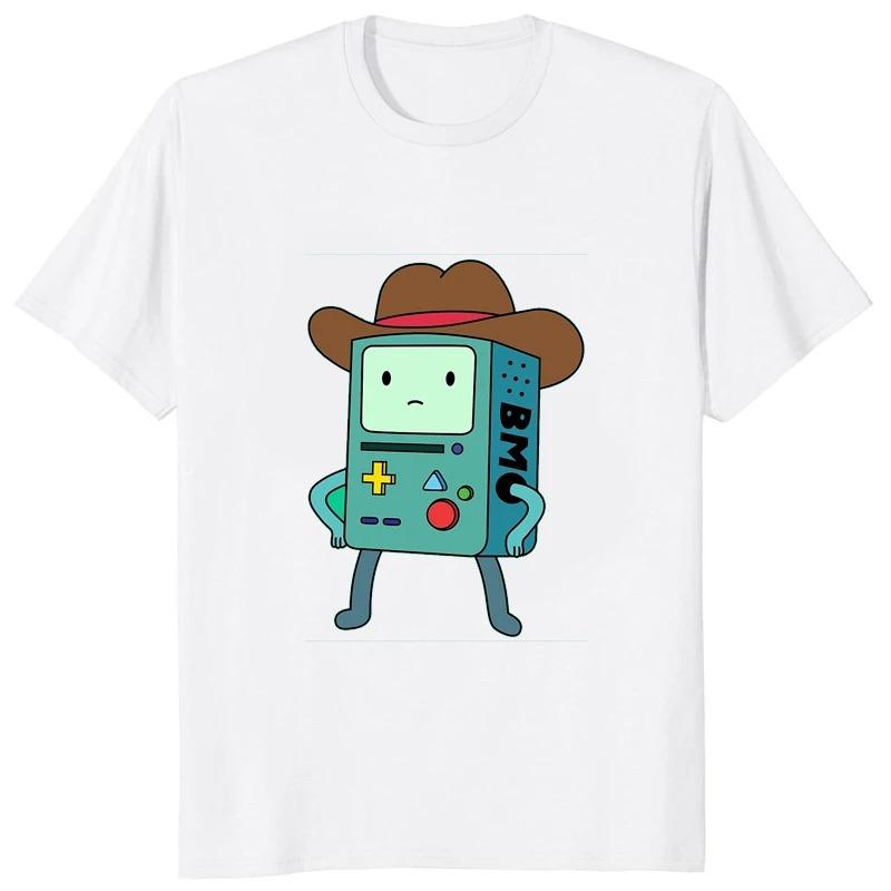 ZX TEE Adventure Time Printed Cartoon Graphic Streetwear Fashion T-Shirts Harajuku Clothes Short Sleeve Summer Tee Casual Female Tops