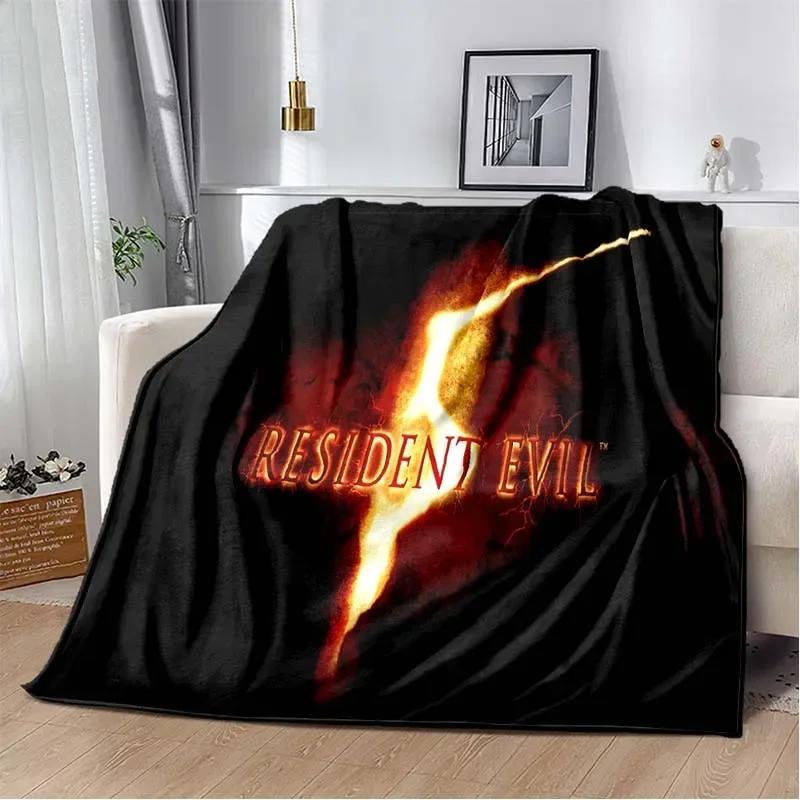 D Resident Evil Gamer Blanket Soft Cozy Throw for Living Room Bedroom Travel Perfect Child Birthday Gift
