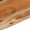 vidaXL Wandregal 70x40x3,8 cm Rechteckig Massivholz Akazie Baumkante