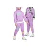 Nike Solid Color Star Embroidery Elastic Waist Knitted Sports Pants Kids bottoms Purple FD3031-532