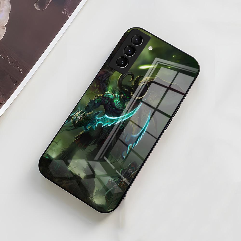 

Чехол для телефона World Of Warcraft Illidan для Samsung A56 A36 A26 A16 A15 A25 A35 A55 A14 A34 A24 A54 Стеклянный чехол Samsung A35