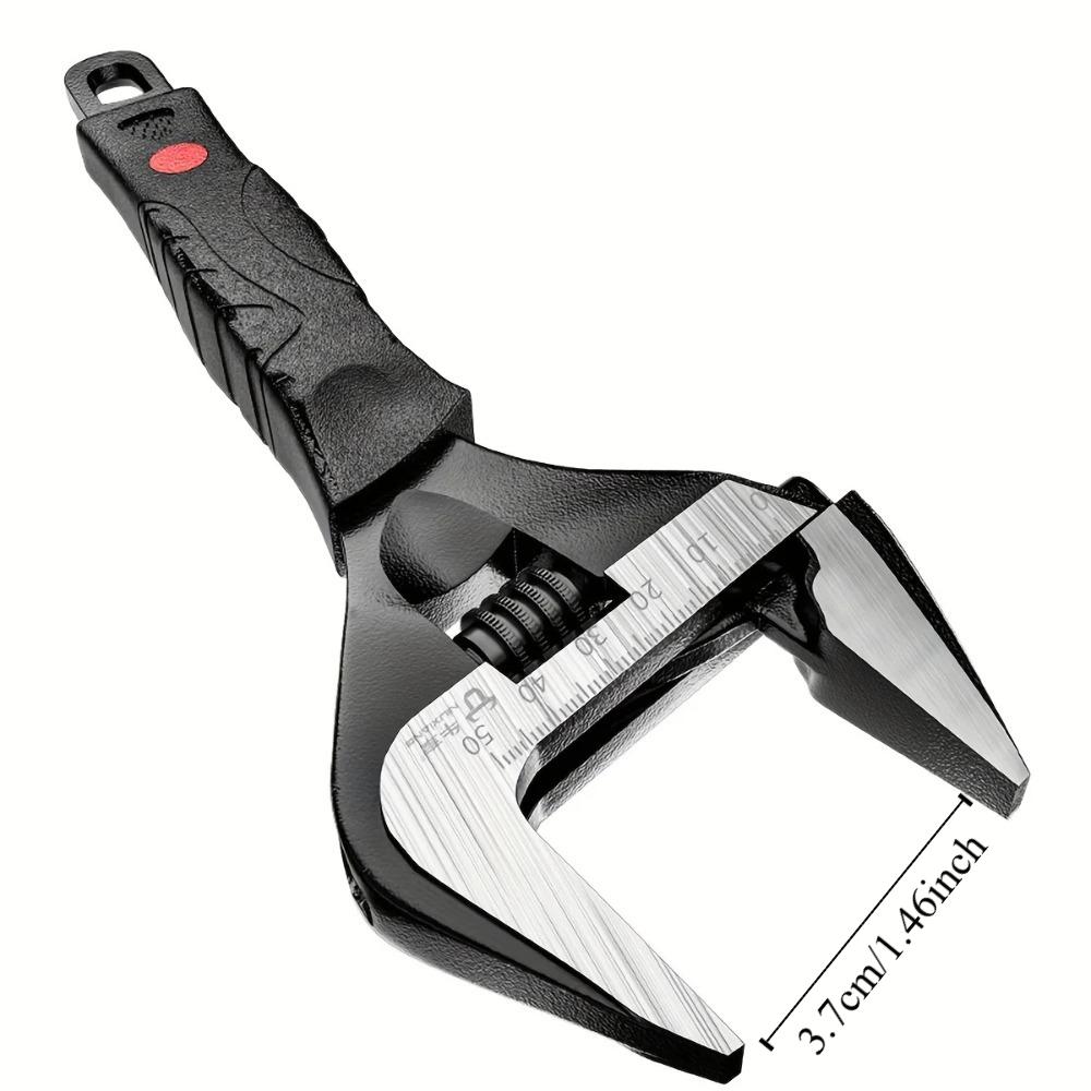 Accessories Wide Mouth Adjustable Wrench Set Black Plumbing Adjustable Wrench 6-Inch Wrenches
