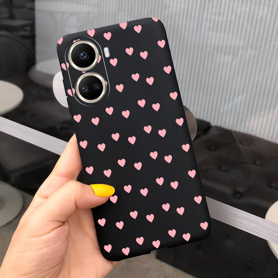 Cute Silicone Case For Huawei Nova 10 SE 2022 Fashion Girl Flower Phone Case For Huawei Nova 10 Pro Nova10 10Pro Soft Back Cover