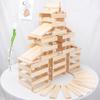 Creative 100-Piece Wooden Building Blocks for Children - Construction & Stacking Strips Toys for Kindergarten