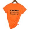Together Through It All Women Harajuku T Shirt Grunge Aesthetic Short Sleeve Tops Streetwear Female T
