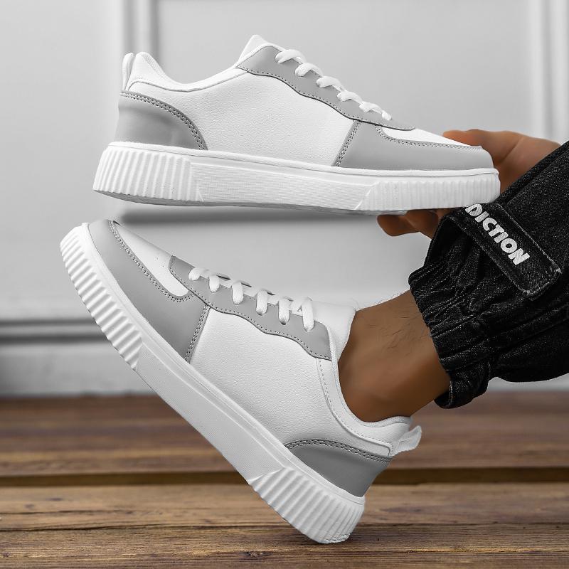 Neue 45 große weiße Schuhe Herren und Damen Paare Freizeitschuhe leichte Sportschuhe Modetrend dicke Grundplatten Schuhe