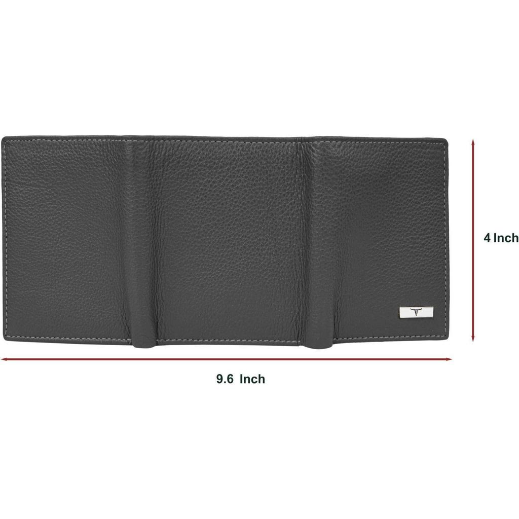 NY Plånbok för Män Casual , Äkta Läder RFID  (6 Kortfack)
